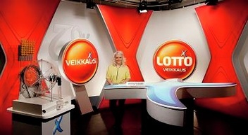 Finland lotto draw television studio