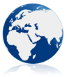 world globe blue icon