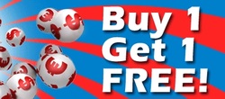 Buy lotto ticket online and get second for free.