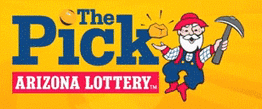 Arizona The Pick Lotto yellow logo