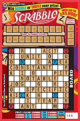 Illinois Lottery Scrabble Scratch Off Card Instant Game.